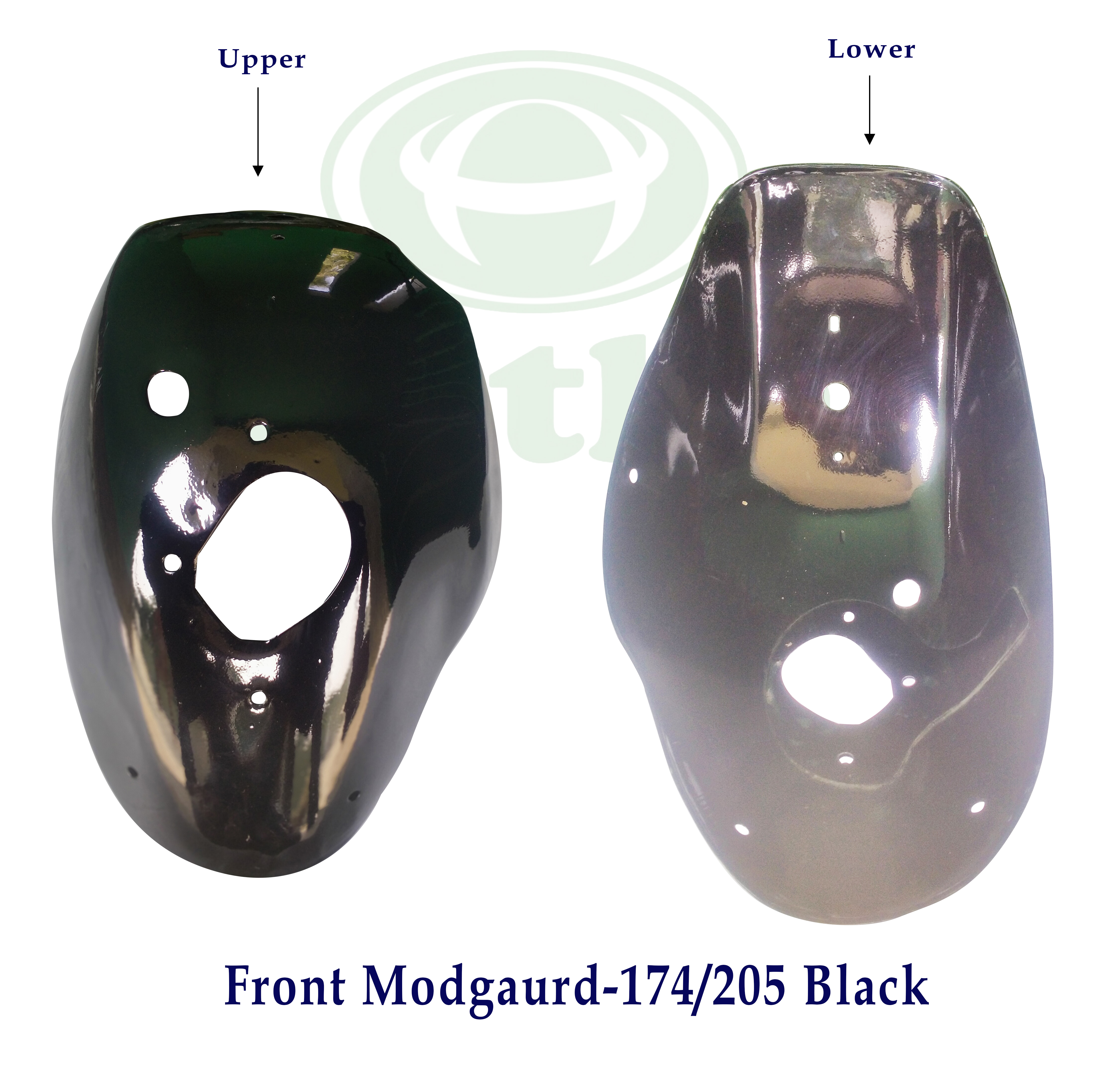 Mudguard Front (Black )  3W Bajaj RE 4St 175 & 205cc